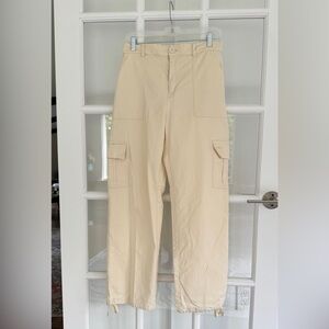 Women’s Cream Cargo Pants size L